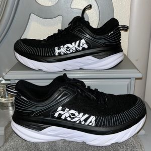 Hoka black sneakers women size 8